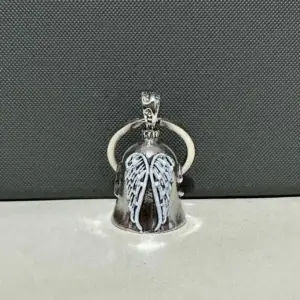 Titanium Motorcycle Bell Keychain with Embossed Wings 13 S9af0f05046b74426ab1ec34cec10e5b6Y