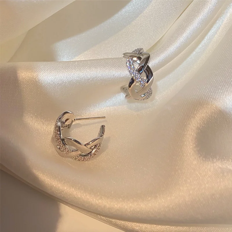 Vintage Copper Earrings with Cubic Zirconia 5 Vintage Copper Earrings with Cubic Zirconia - Image 5