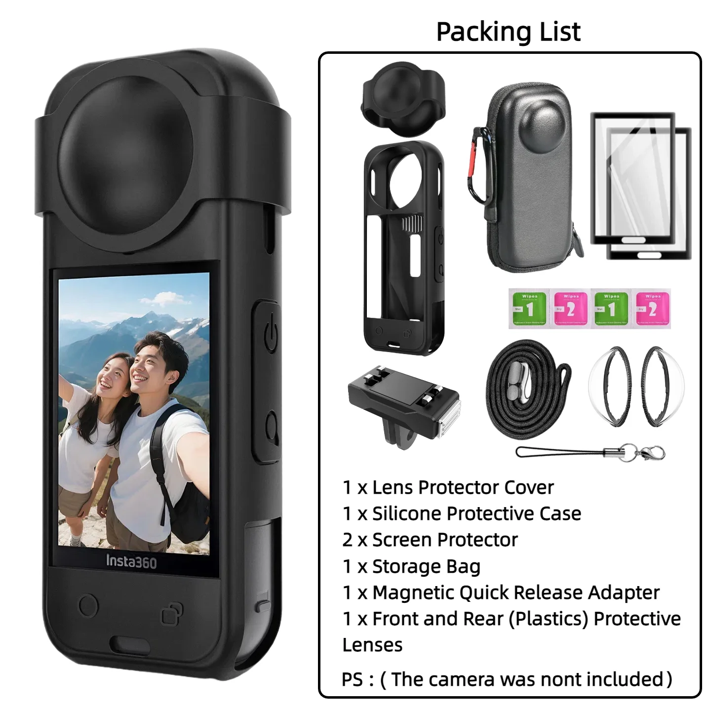 Insta 360 X5 Accessory Kit with Lens Guard 9 Insta 360 X5 Accessory Kit with Lens Guard - Image 9