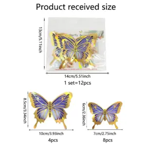 Vibrant 3D Butterfly Wall Sticker Set 17 S9baca93e645f450a9a4ce6f905b0d59aR