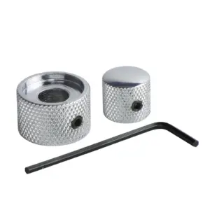 Chrome Dual Concentric Guitar Control Knobs M00502-1x2 6 S9bf0f5882ddd47da974b3460046a0615Z