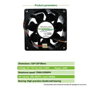 120mm x 120mm Cooling Fan for Miners 11 S9c42d93ace2d43139bcb05376b4fb1a4P