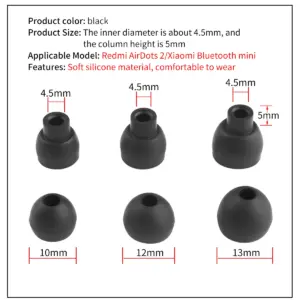Silicone Ear Tips for Redmi AirDots 2 & E8 8 S9c81b0f46ec5470aa5cad5a33aeb5301m