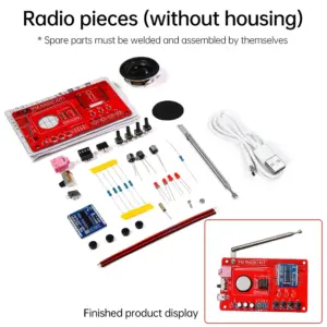RDA5807 FM Radio DIY Kit for Enthusiasts 19 S9ca70dc6129a4097851ea51d4b2d65beb