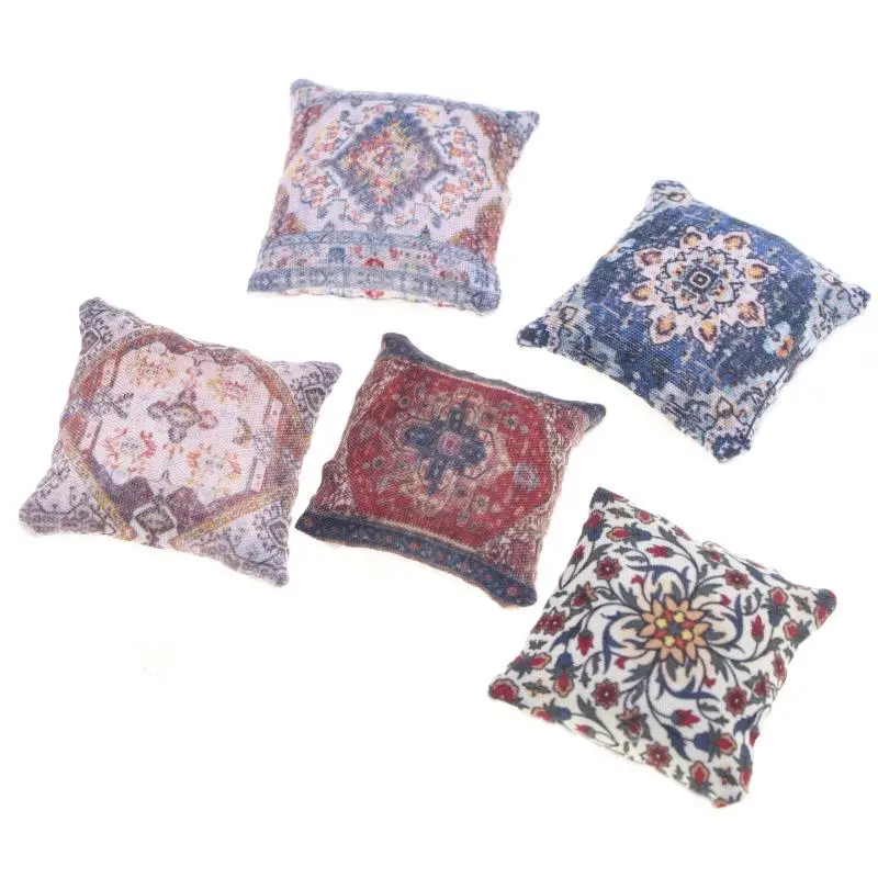 Colorful 1/12 Dollhouse Cushions for Decor 2 Colorful 1/12 Dollhouse Cushions for Decor - Image 2