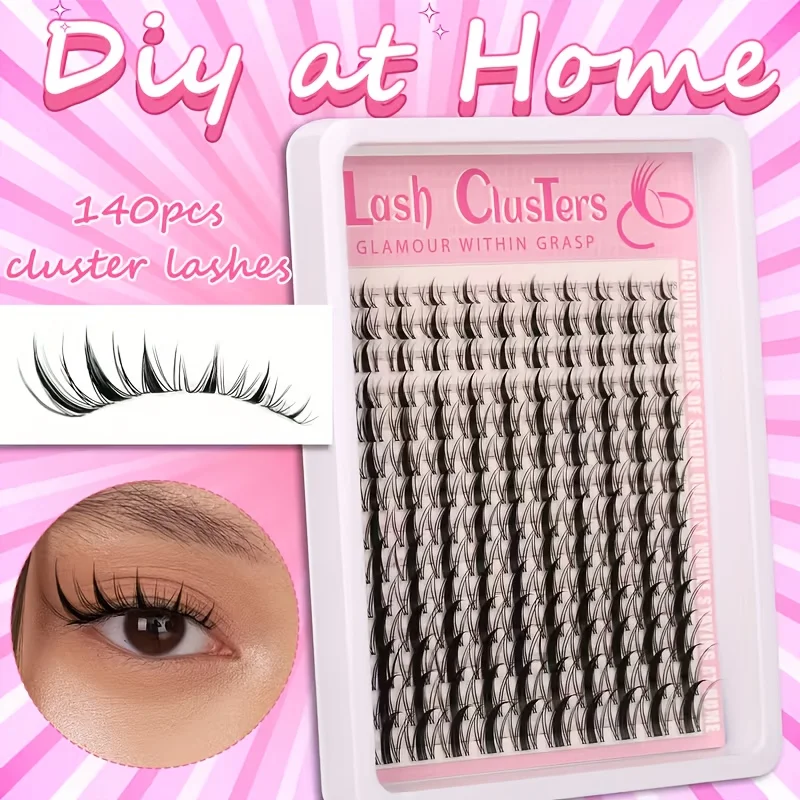 140-Pair Synthetic Fairy Eyelash Set with C Curl 6 140-Pair Synthetic Fairy Eyelash Set with C Curl - Image 6