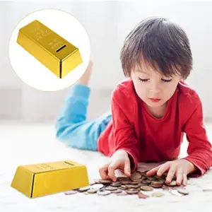 Gold Brick Piggy Bank for Kids 9 S9d4a6a349c3145b58cd40634499f6ea84