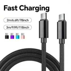 Durable 66W USB-C Charging & Data Cable