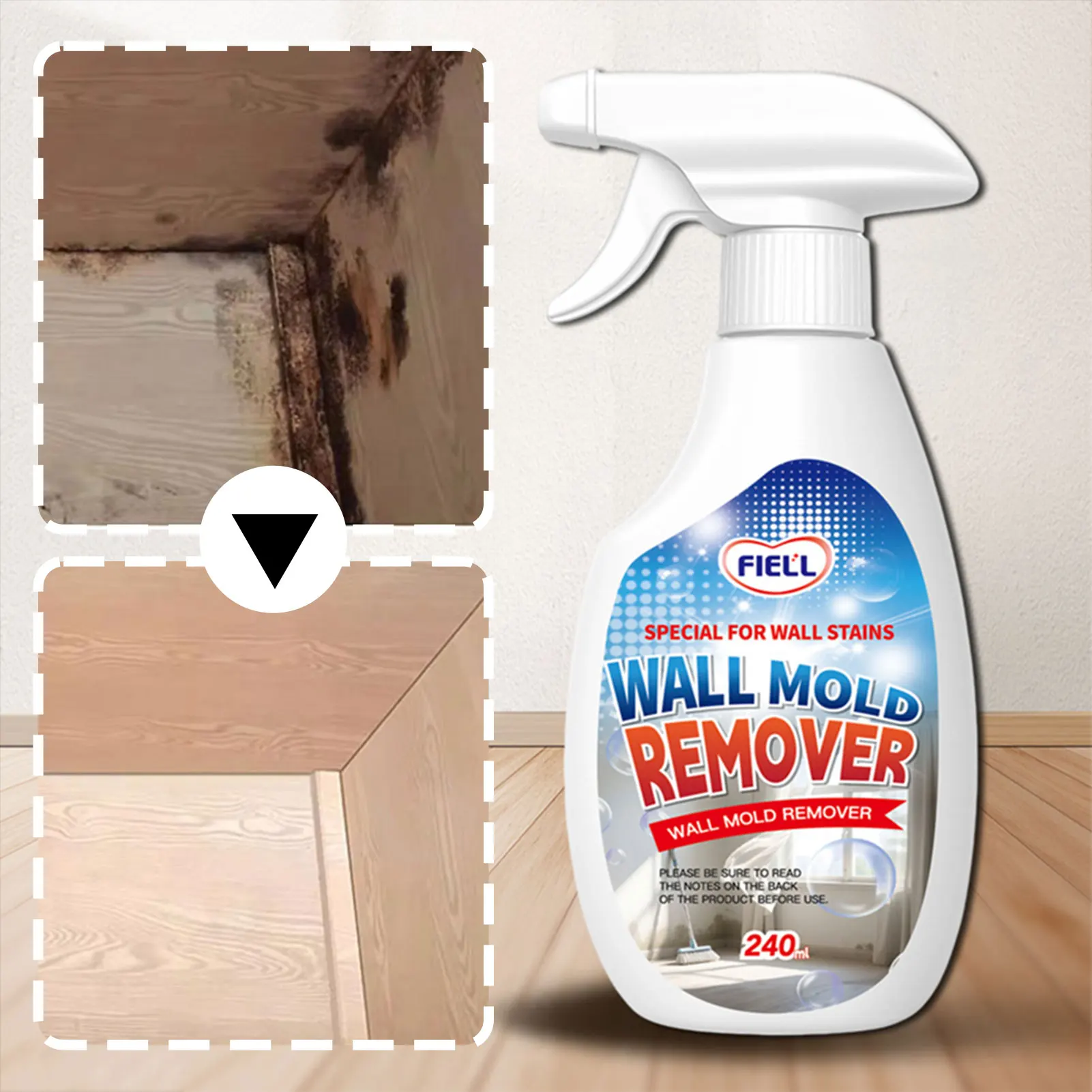240ML Wall Mold & Mildew Remover Spray 2 240ML Wall Mold & Mildew Remover Spray - Image 2