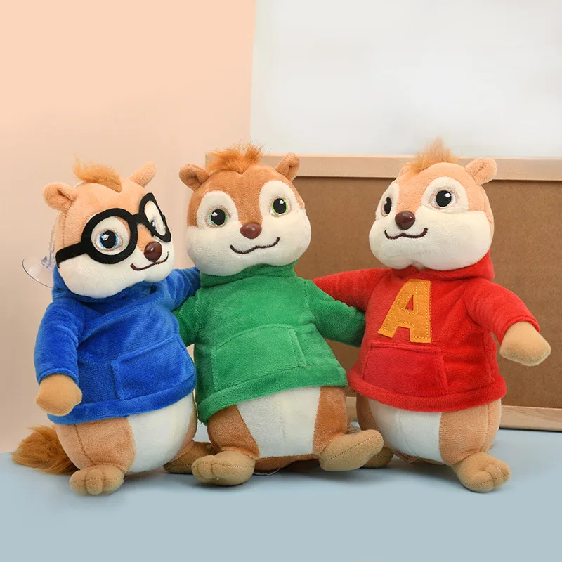 Alvin and the Chipmunks Plush Set - 18cm Characters 4 Alvin and the Chipmunks Plush Set - 18cm Characters - Image 4