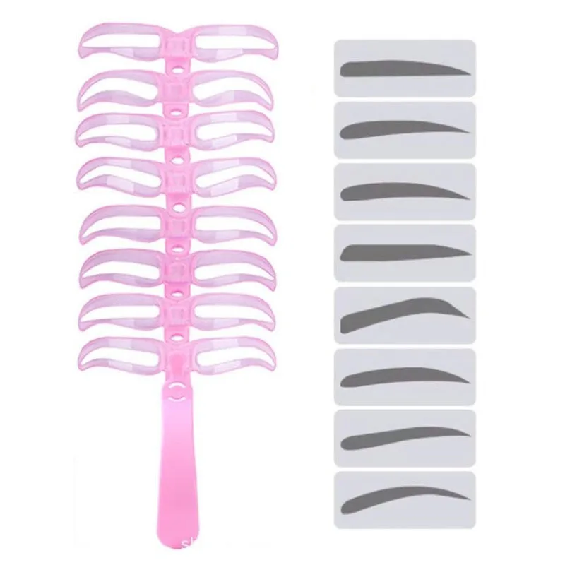 Pink Eyebrow Templates Set for Precise Shaping 2 Pink Eyebrow Templates Set for Precise Shaping - Image 2