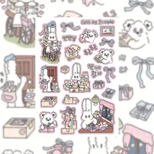 Kawaii Rabbit Stickers Set 9x13cm 13 S9e898bed1a9648e88782e12a956b20d3H