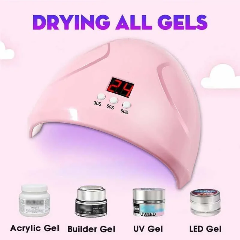 Pink UV LED Nail Dryer 36W with Infrared Sensor 4 Pink UV LED Nail Dryer 36W with Infrared Sensor - Image 4