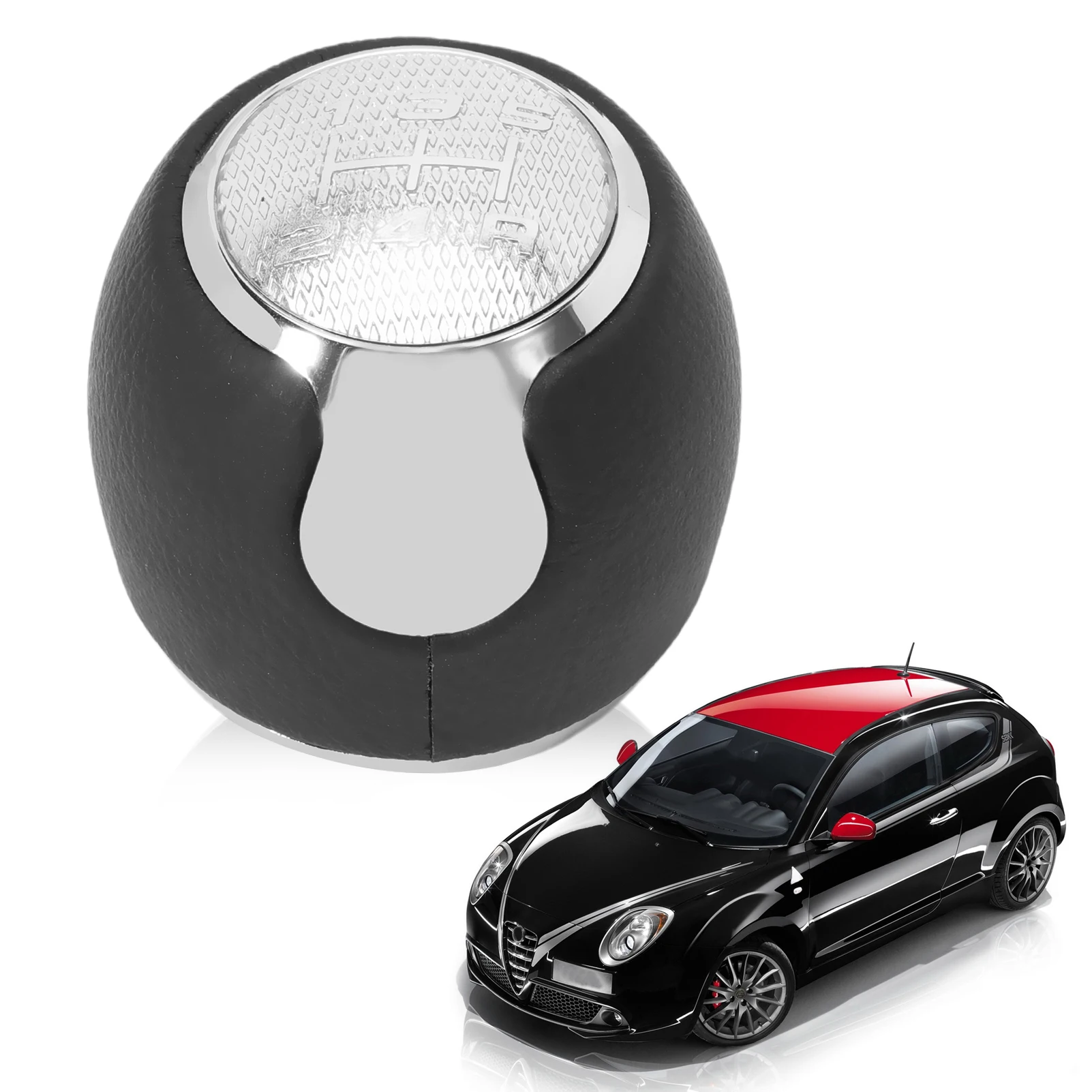 Alfa Romeo Mito 5-Speed Gear Shift Knob 2 Alfa Romeo Mito 5-Speed Gear Shift Knob - Image 2