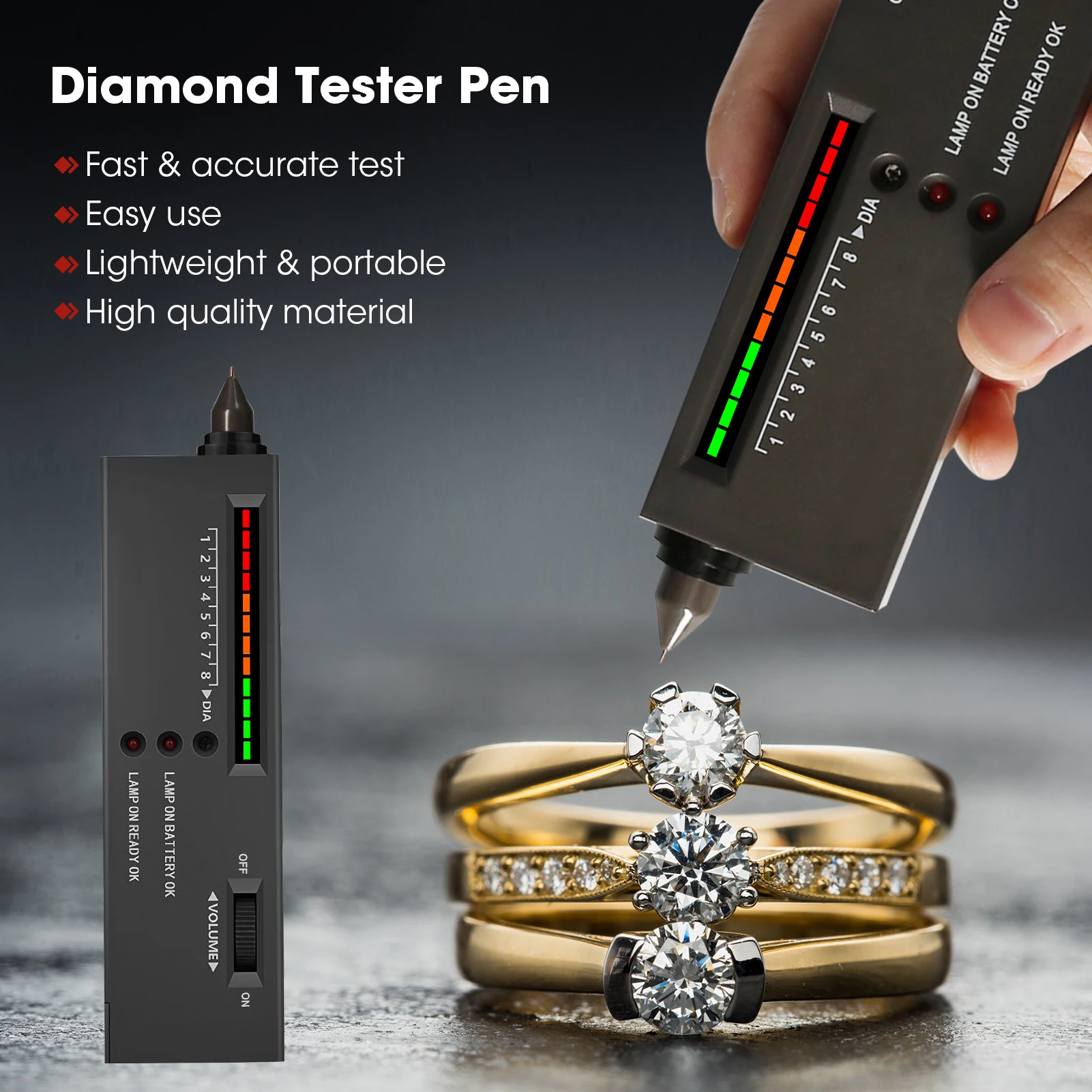 Jewelry Tester with Leather Case 2 Jewelry Tester with Leather Case - Image 2