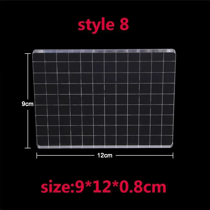 Set of Nine Clear Acrylic Stamp Blocks 9 Set of Nine Clear Acrylic Stamp Blocks - Image 9