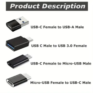 USB-C Adapter Set for iPhone & Samsung Devices 7 S9f1f2f6e47db45e1b88d54569ce5fea3I