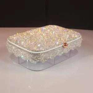 Elegant Rhinestone Jewelry Box by Lestrange