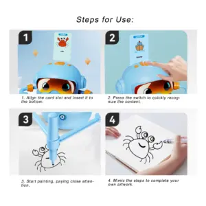 Kids Drawing Robot in Bright Blue 12 S9f9b88d15e034b34bb51537c61c1f095Z