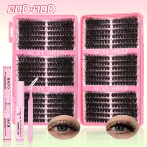 SEXYSHEEP DIY Eyelash Cluster Kit 8-16mm 18 S9fd3f3190c2c4184af3cc6401788512dN