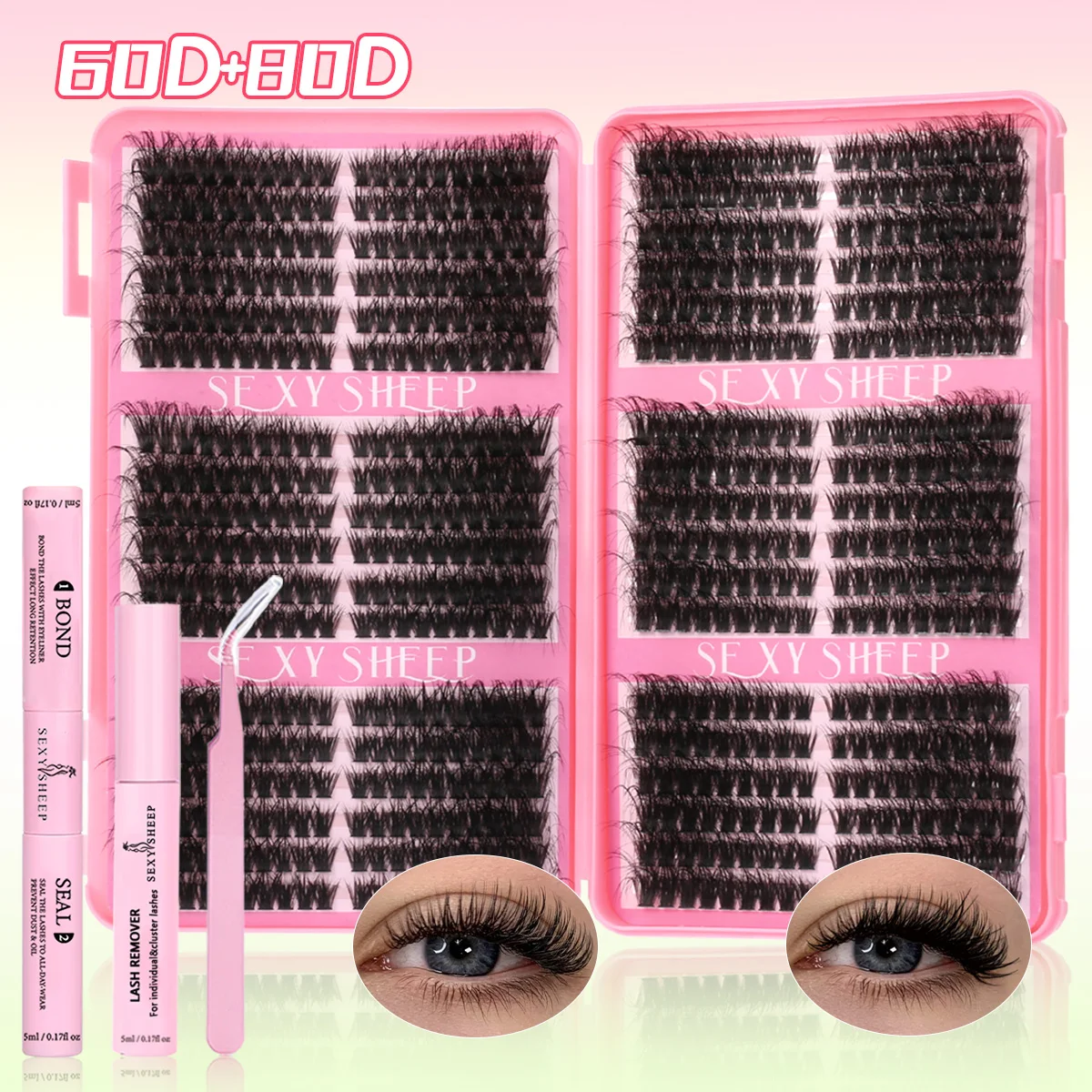 SEXYSHEEP DIY Eyelash Cluster Kit 8-16mm 9 SEXYSHEEP DIY Eyelash Cluster Kit 8-16mm - Image 9