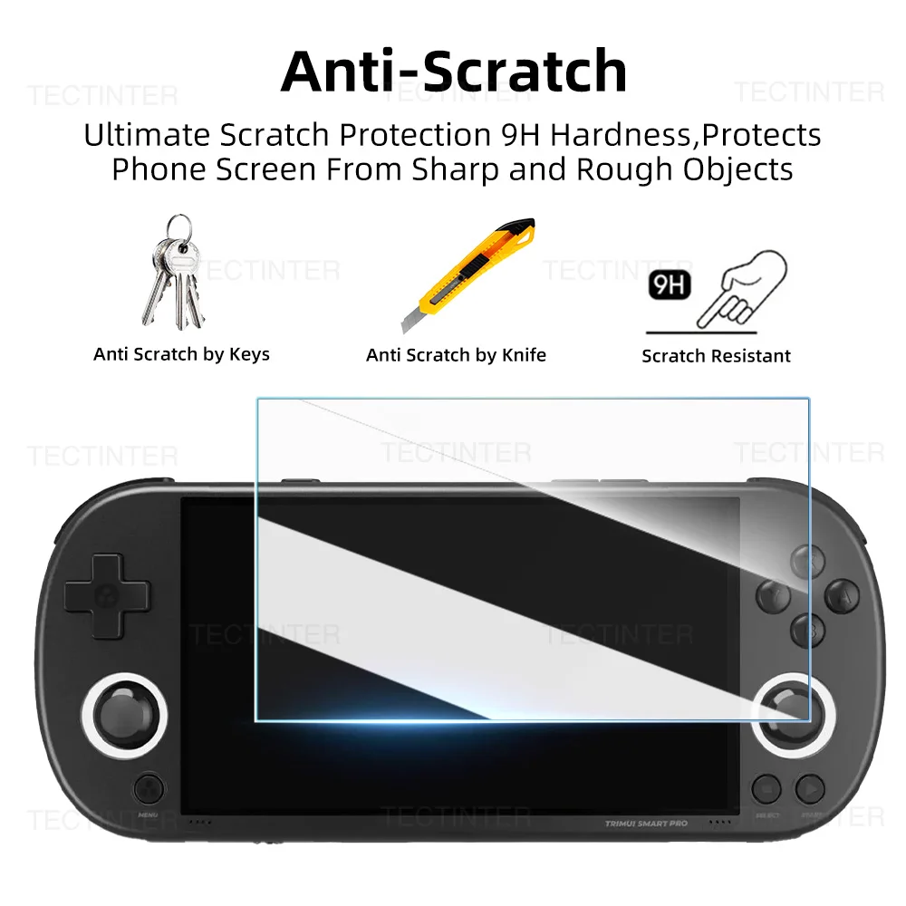 Ultra-Clear Tempered Glass Screen Protector for Trimui Smart Pro 5 Ultra-Clear Tempered Glass Screen Protector for Trimui Smart Pro - Image 5