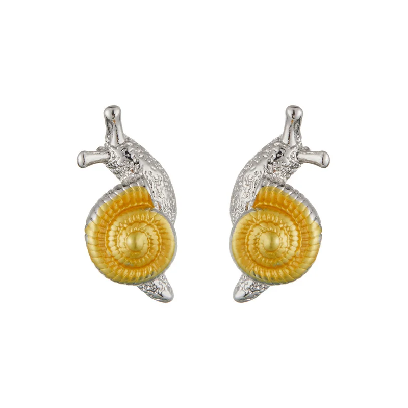 Stylish Snail-Shaped Gold and Silver Earrings 5 Stylish Snail-Shaped Gold and Silver Earrings - Image 5