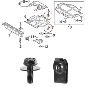 Automotive Fastener Set with Black Steel Clips 12 Sa0991acff8bb4c13828fcd32e5ba41837 1