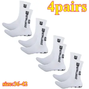 Sporty 4-Pack Football Socks with Grip 10 Sa0c397d386f8471ab0c57af19499105a1