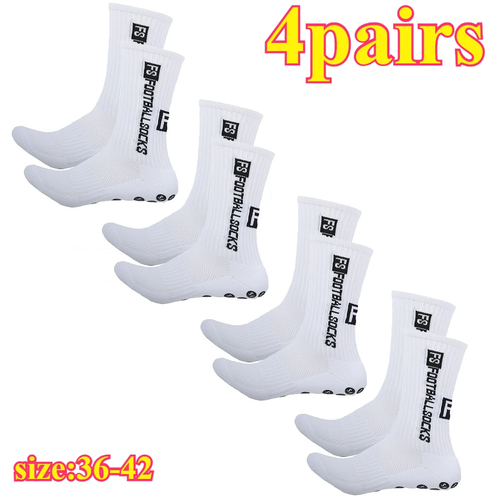 Sporty 4-Pack Football Socks with Grip 5 Sporty 4-Pack Football Socks with Grip - Image 5