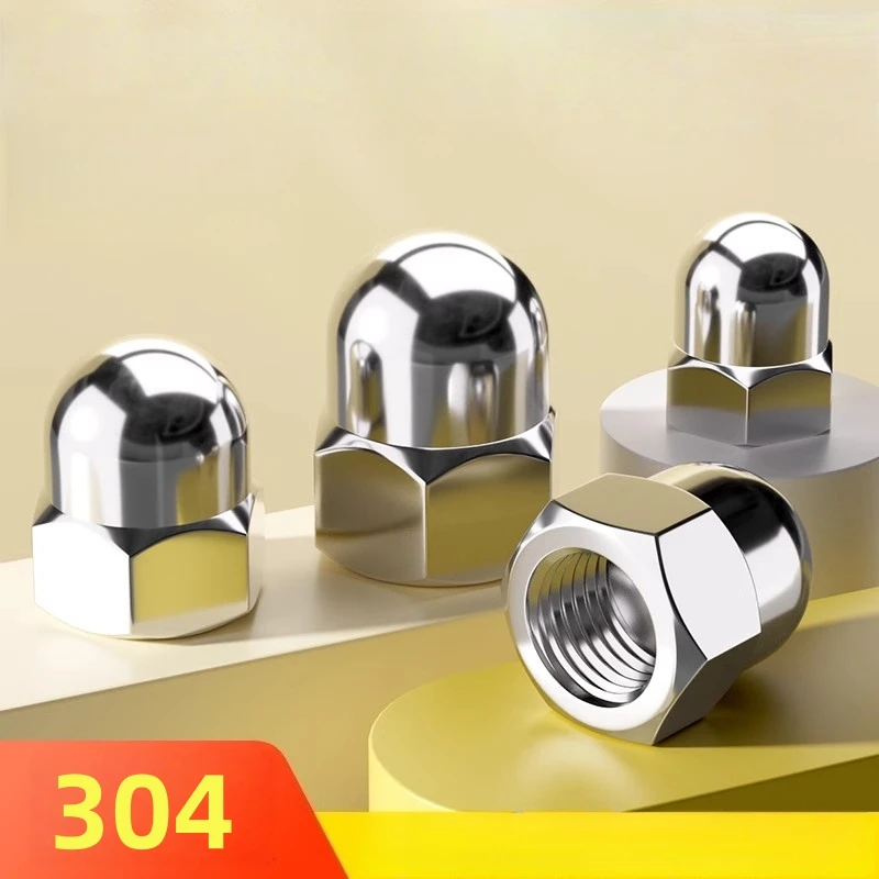 Stainless Steel Acorn Nuts Set (M3–M12) 1 Stainless Steel Acorn Nuts Set (M3–M12)