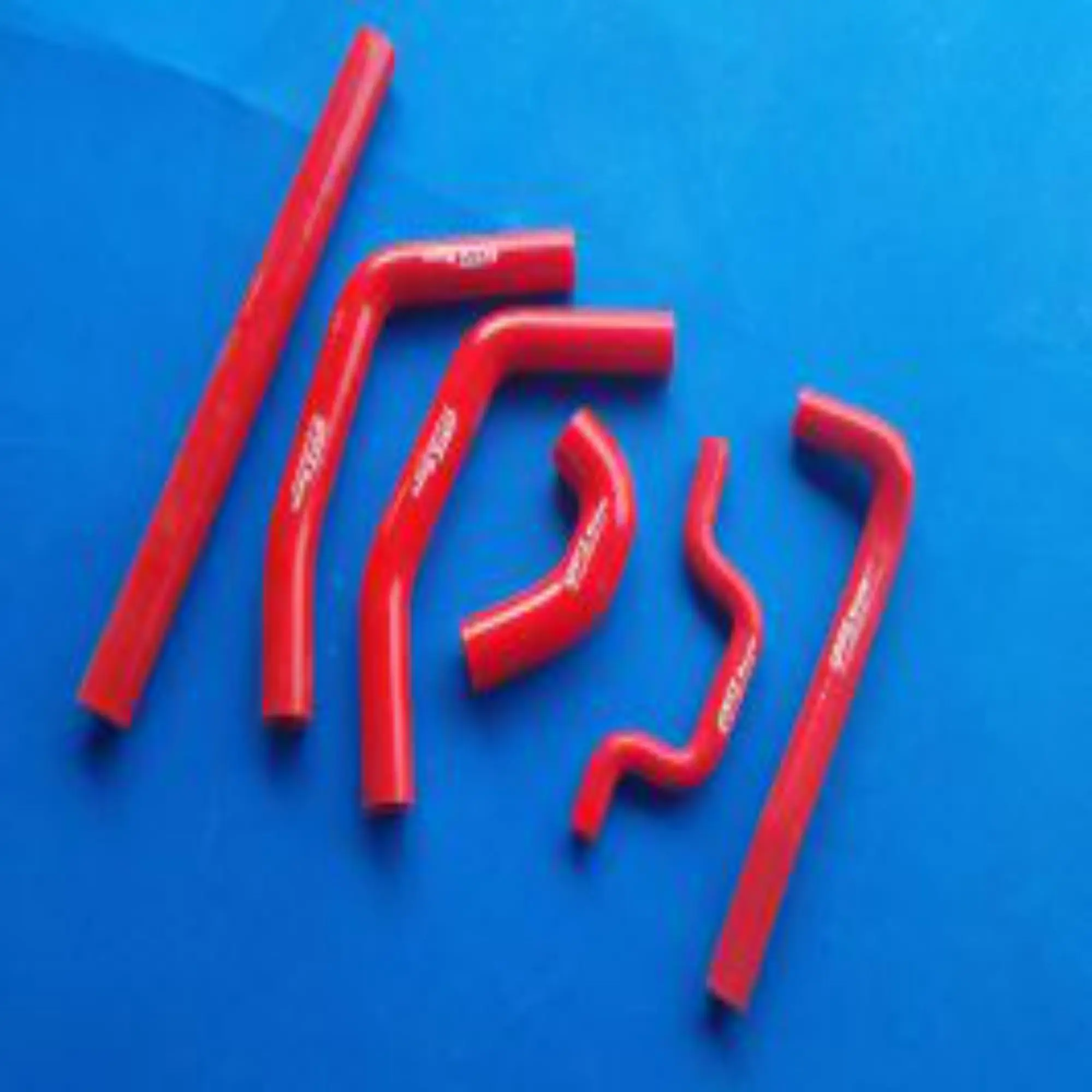 Red Silicone Radiator Hose Kit for Kawasaki KX250F 2 Red Silicone Radiator Hose Kit for Kawasaki KX250F - Image 2