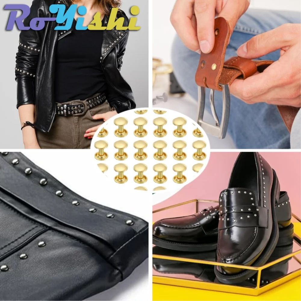 Iron Rivets Set for Leather and Crafts 6 Iron Rivets Set for Leather and Crafts - Image 6