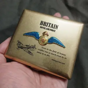 Royal Air Force Pilot Badge Cigarette Case