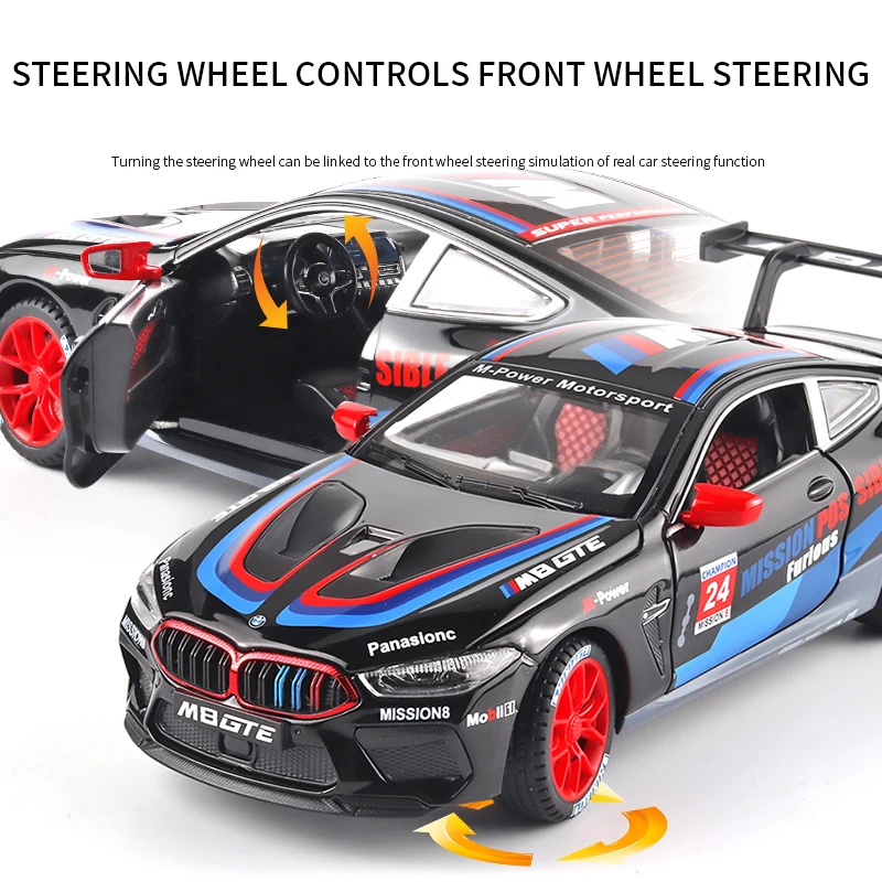 1:24 BMW M8 GTE Race Car Model Display 4 1:24 BMW M8 GTE Race Car Model Display - Image 4