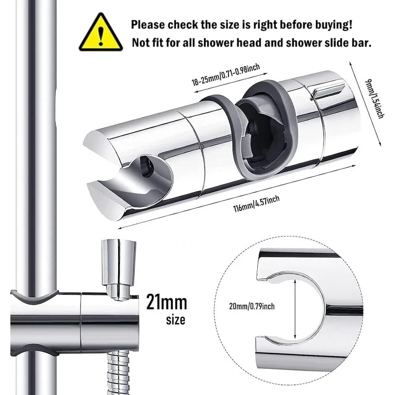 Modern Adjustable Shower Head Holder 2 Modern Adjustable Shower Head Holder - Image 2