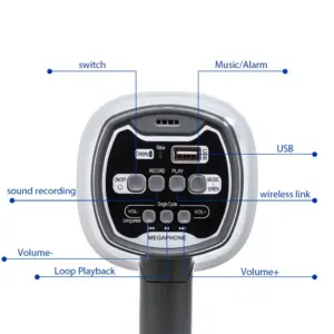 White Portable Outdoor Megaphone for Announcements 12 Sa255944e83e44ee9876641661ec6fbb7i