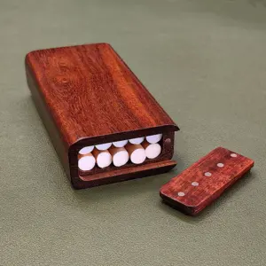 Blood Sandalwood Cigarette Case with Artisanal Finish 10 Sa27200bf0aa24e9386ecb3bb346c1e45M