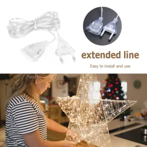 Transparent Power Extension Cable, 3m, EU/US Plug 13 Sa299015561cd432b91abbf91c3717439R