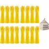 Bright Yellow Silicone Kitchen Gloves Set