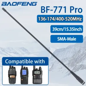 Black Dual-Band Radio Antenna 39cm (15.35")