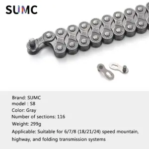 SUMC 8-12 Speed Bicycle Chain for All Drivetrains 11 Sa33703029d7e414bab60249c5a5d8f23p