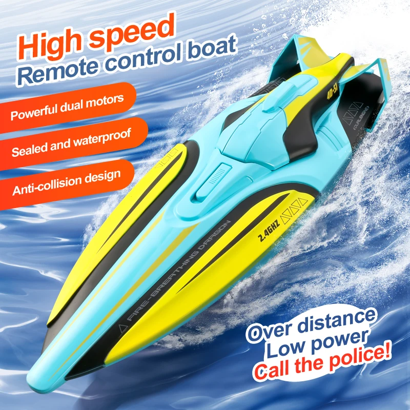 RC S1 Speedboat 35x10x8 cm High-Speed Water Racer 5 RC S1 Speedboat 35x10x8 cm High-Speed Water Racer - Image 5