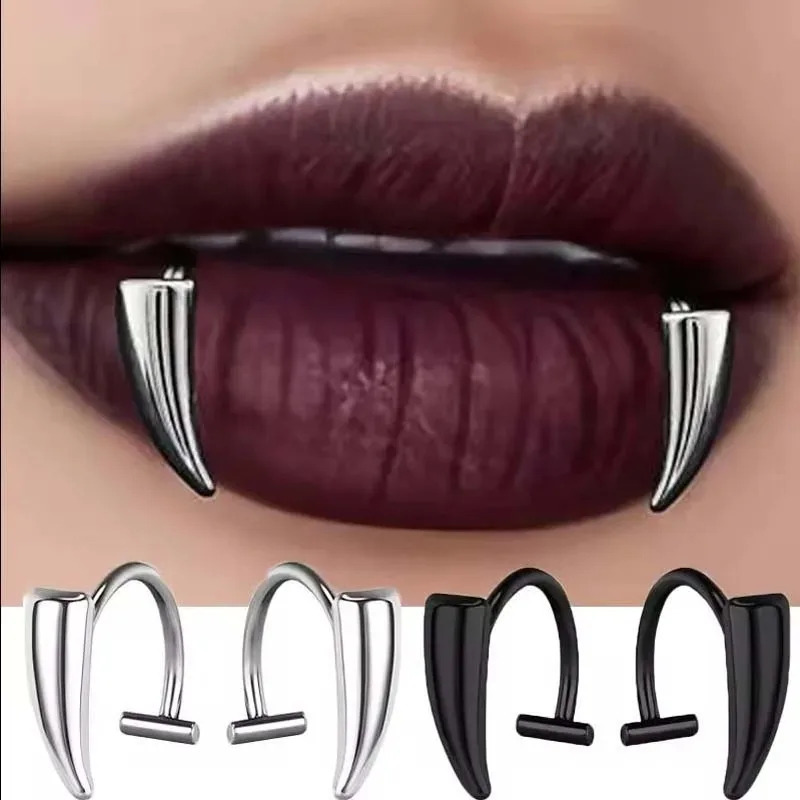 Stainless Steel Gothic Lip Clip for Men & Women 3 Stainless Steel Gothic Lip Clip for Men & Women - Image 3