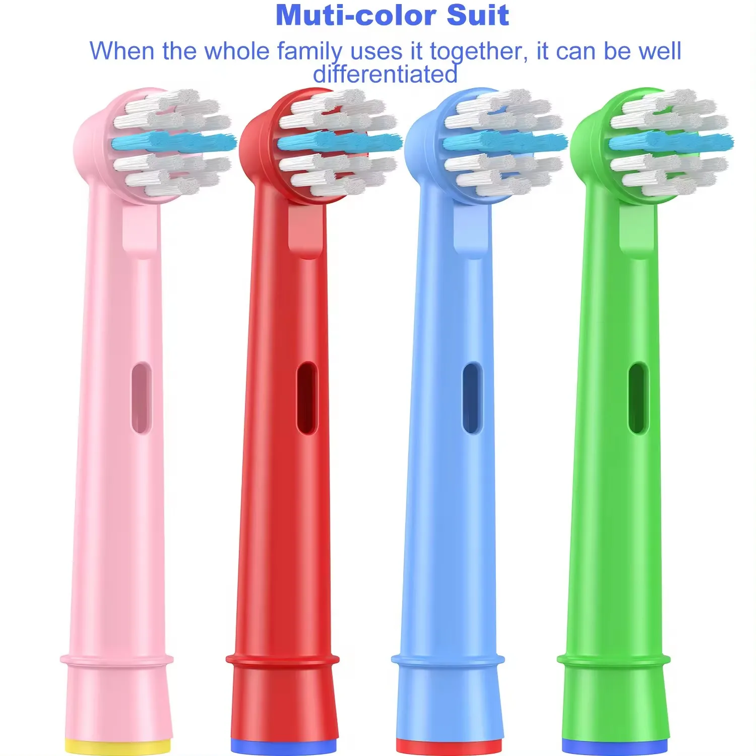 Colorful Kids' Electric Toothbrush Heads for Oral B 4 Colorful Kids' Electric Toothbrush Heads for Oral B - Image 4
