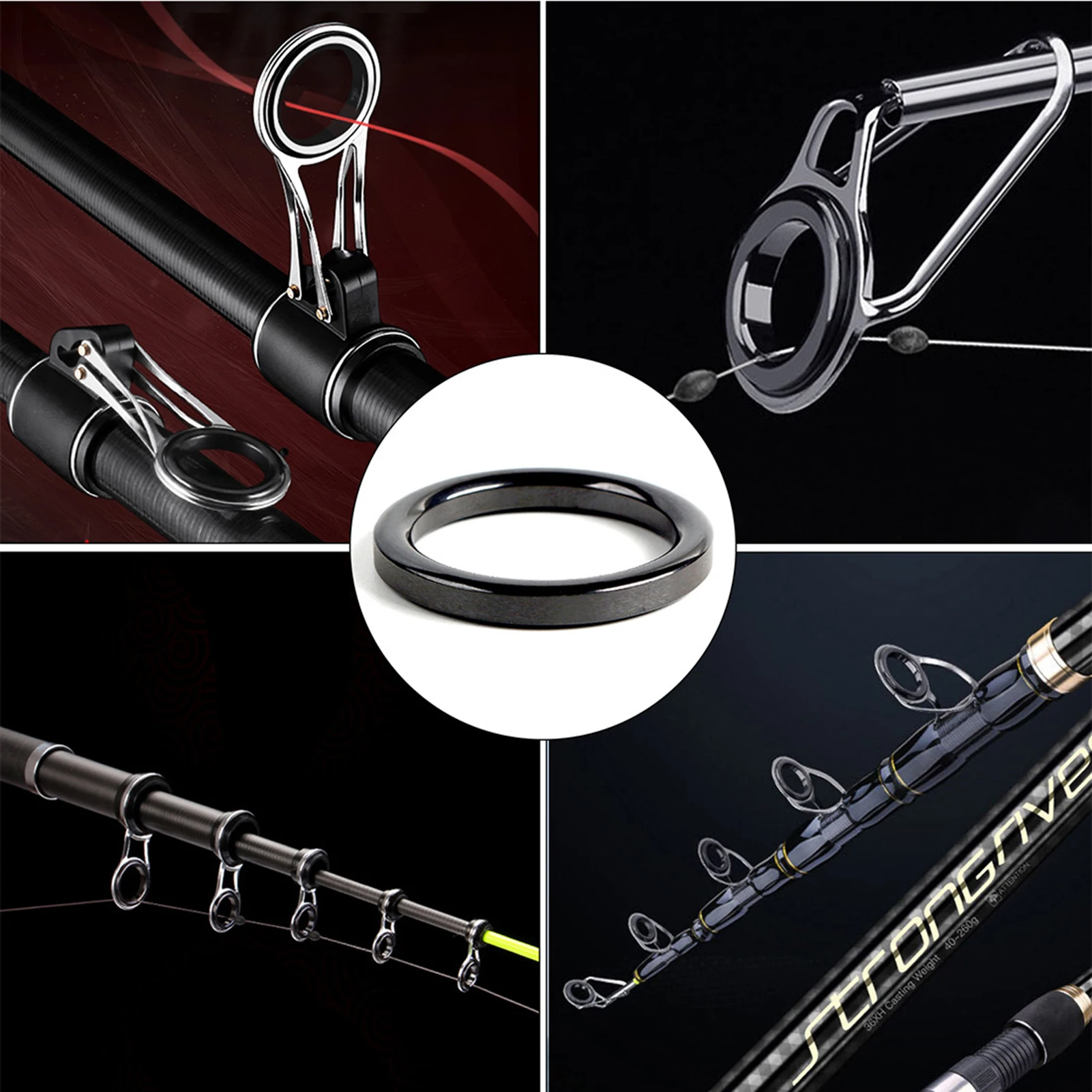 Fishing Rod Guide Repair Kit with Ceramic Rings 6 Fishing Rod Guide Repair Kit with Ceramic Rings - Image 6