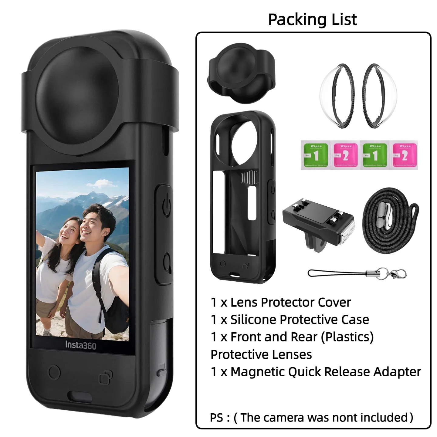 Insta 360 X5 Accessory Kit with Lens Guard 8 Insta 360 X5 Accessory Kit with Lens Guard - Image 8