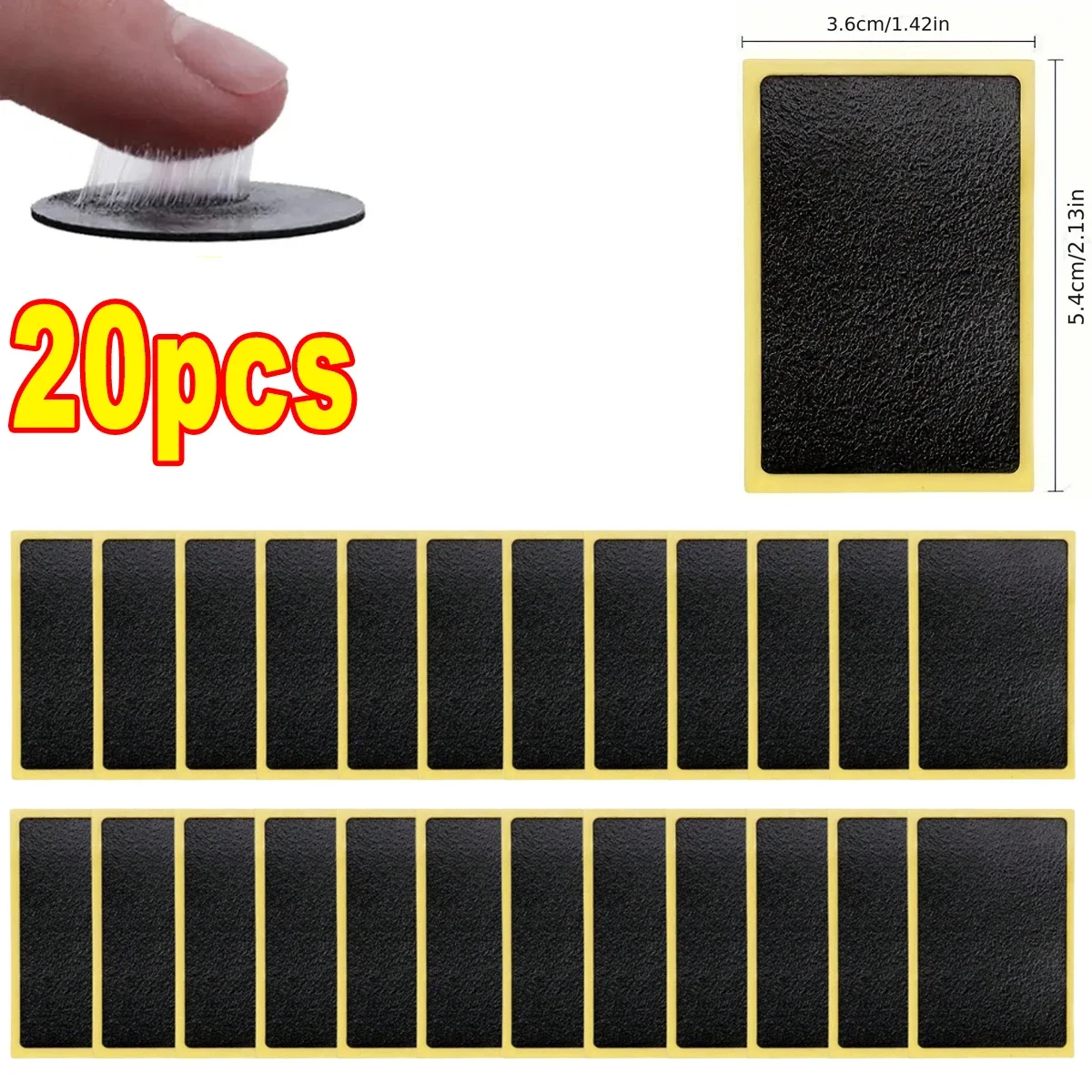 No-Glue Bicycle Tire Repair Patches Set 7 No-Glue Bicycle Tire Repair Patches Set - Image 7
