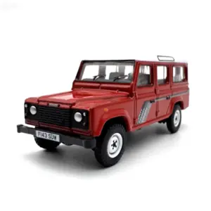 Red Land Rover Defender 1/76 Diecast Model