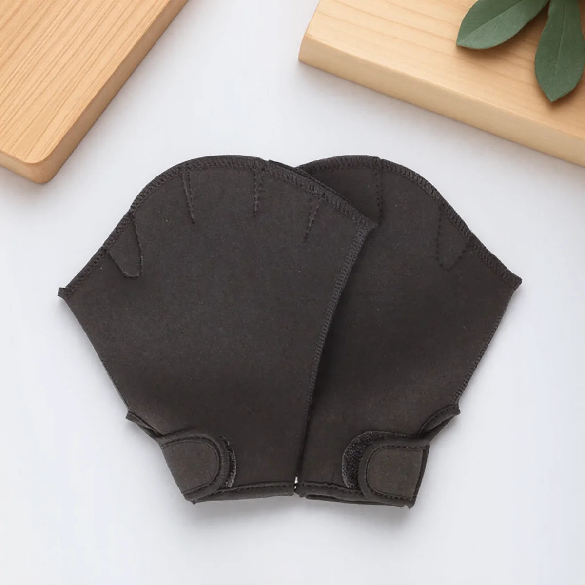 Blue Water-Resistant Swim Gloves with Webbed Fingers 10 Blue Water-Resistant Swim Gloves with Webbed Fingers - Image 10